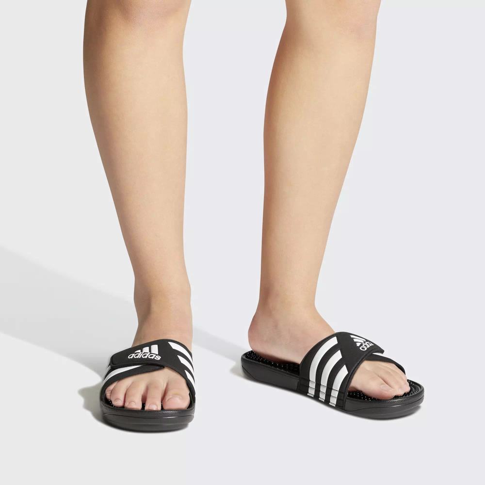 Adidas Adissage Chanclas Negros Para Mujer (MX-40552)